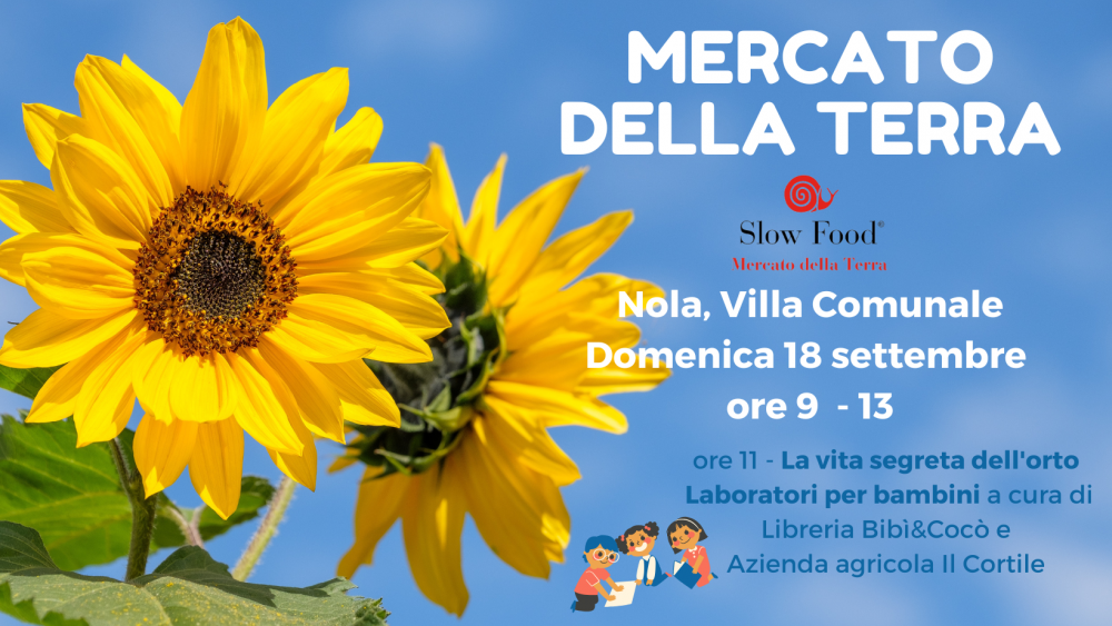 Mercato della Terra, Slow Food in Villa Comunale a Nola