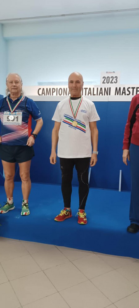 Il campione palmese Biagio Giannone sfreccia al traguardo degli 80 anni