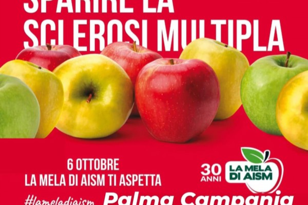 La mela di AISM arriva a Palma Campania: l'associazione Viva sostiene la ricerca per curare la sclerosi multipla