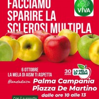 La mela di AISM arriva a Palma Campania: l'associazione Viva sostiene la ricerca per curare la sclerosi multipla