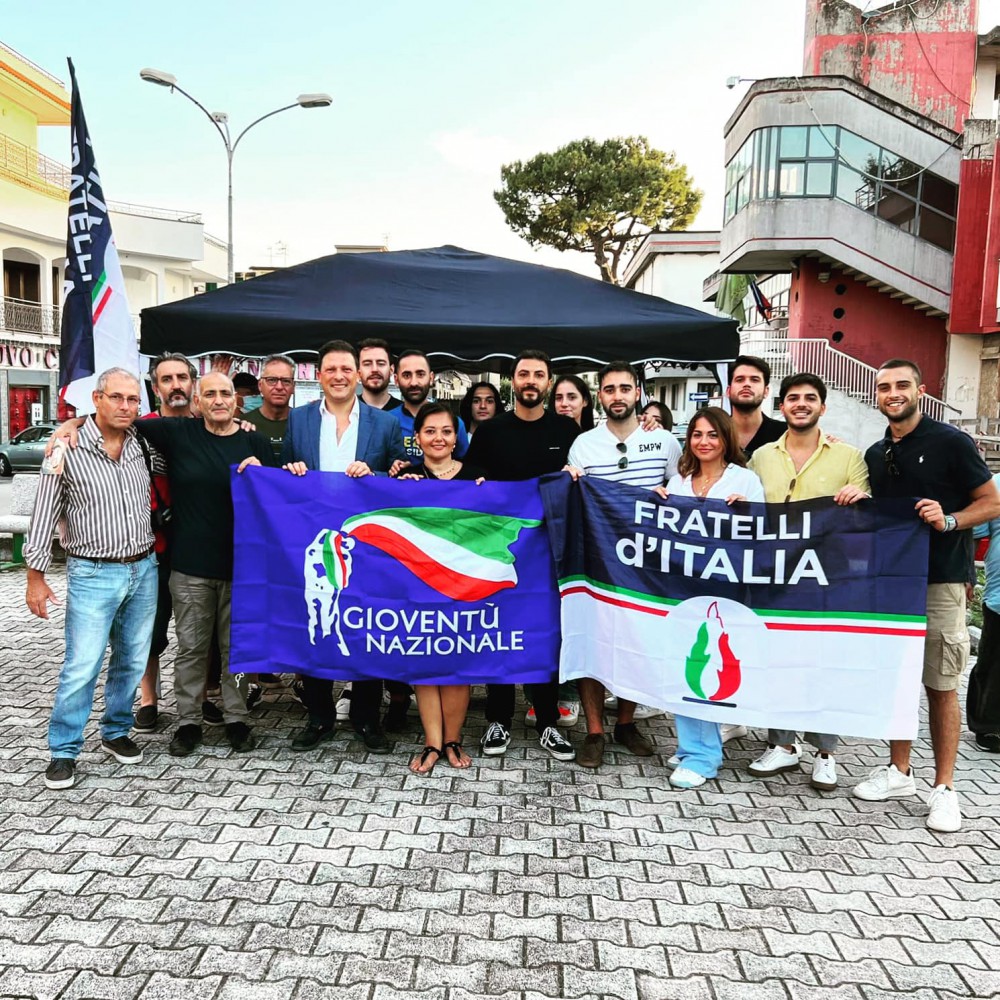 Gioventù Nazionale, il team di Ferrante prepara per venerdì 9 settembre un gazebo elettorale in piazza De Martino