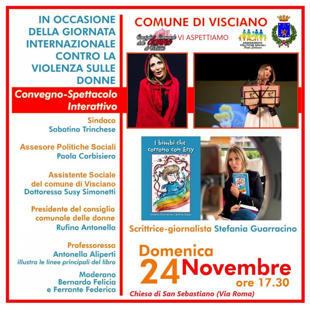 VISCIANO. CONVEGNO E SPETTACOLO INTERATTIVO CONTRO LA VIOLENZA DI GENERE