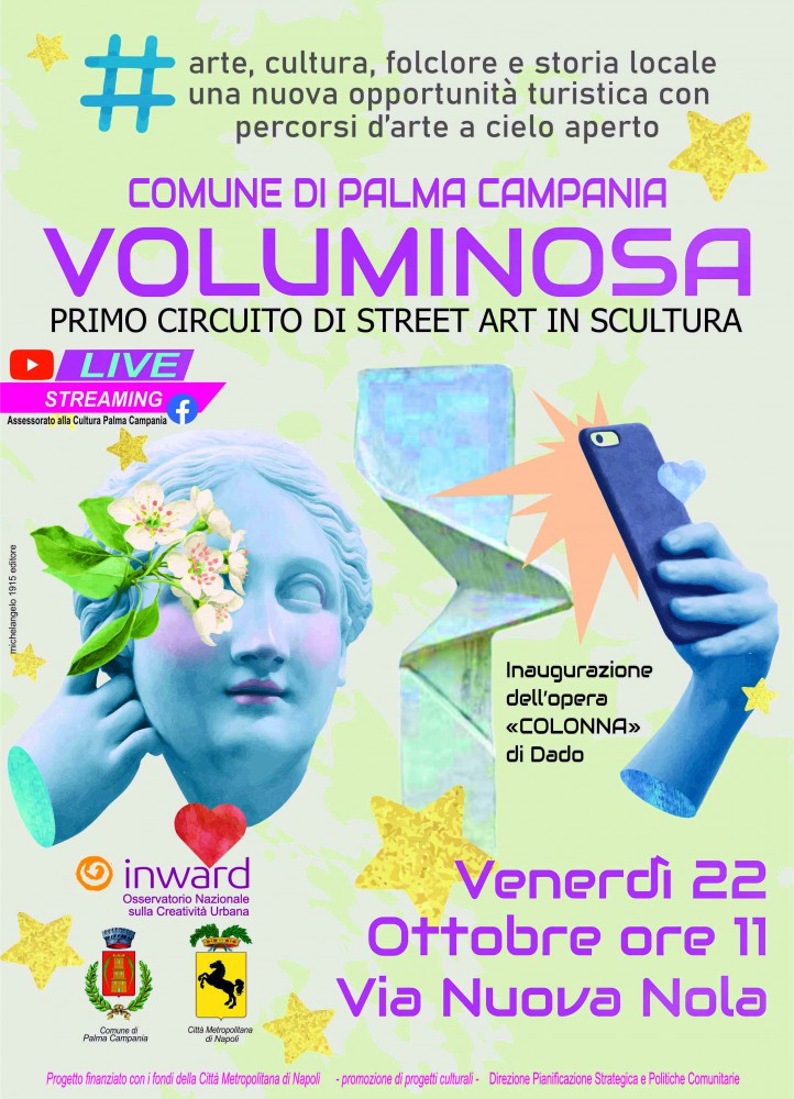 Palma Campania, Venerdì 22 l’inaugurazione di “Colonna”, l’istallazione dell’artista Alessandro Ferri