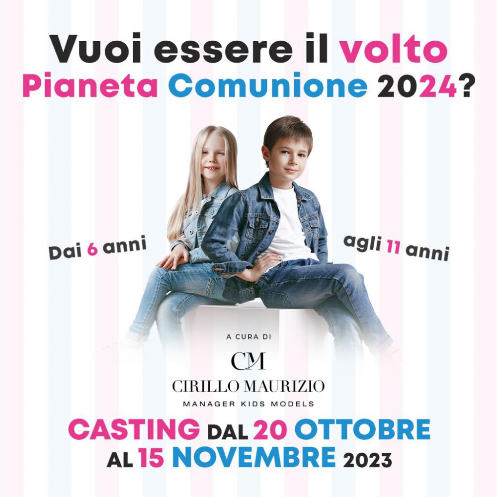 “VOLTO PIANETA COMUNIONE 2024”, AL VIA LE SELEZIONI FINO AL 15 NOVEMBRE 2023