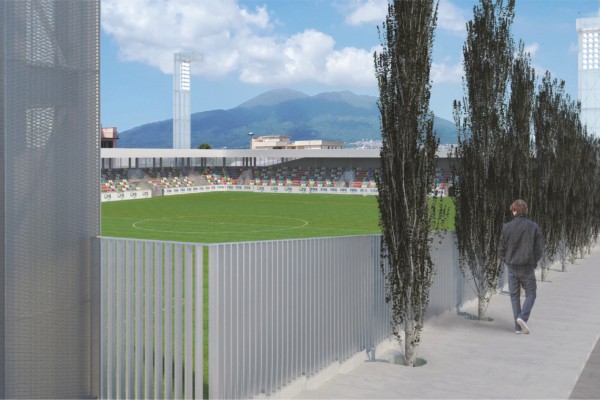 Negozi e ristoranti con vista sul terreno di gioco, a Palma Campania uno stadio all’avanguardia