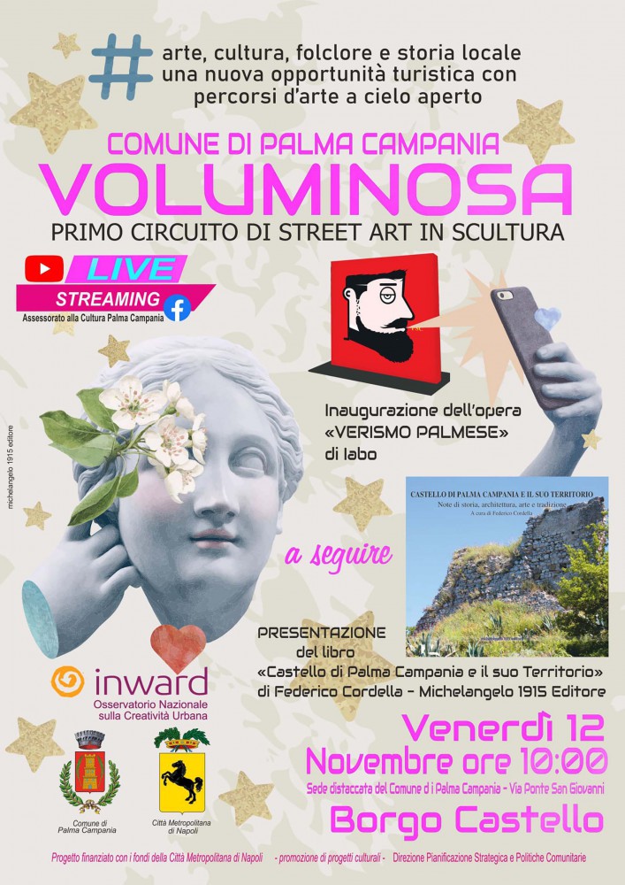 Progetto Voluminosa a Castello: domani la presentazione dell'opera di Iabo e del libro di Federico Cordella