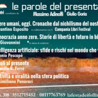 Nola, l'associazione "La Festa dei Folli" inaugura la rassegna culturale "Le parole del presente"