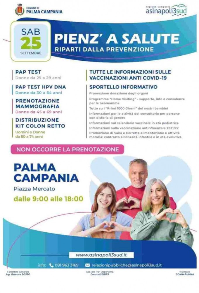 Pienz'a salute: Palma Campania dalla parte della prevenzione