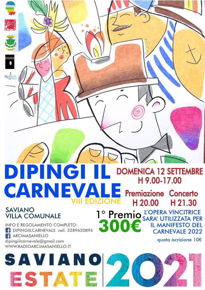 Dipingi il Carnevale: aperte le iscrizioni a Saviano