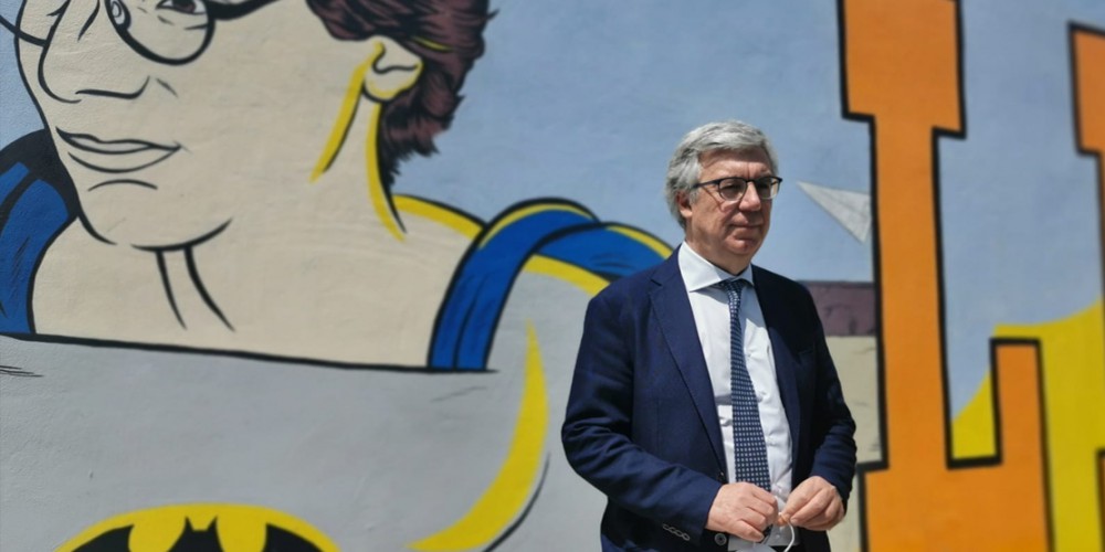 Palma Campania, presentato il murales dedicato a Giancarlo Siani