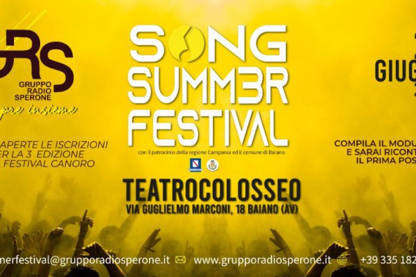GRANDE SUCCESSO PER IL SONG SUMMER FESTIVAL 2024 DI GRUPPO RADIO SPERONE