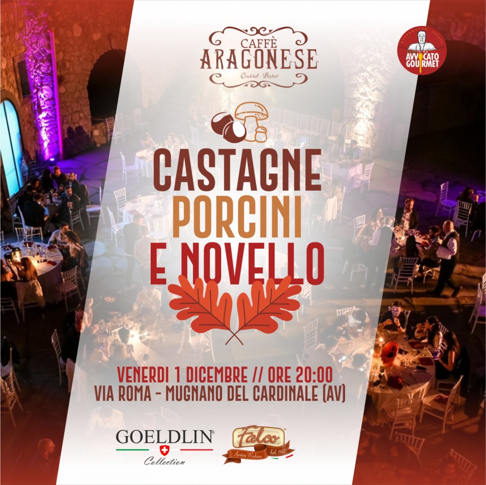 Castagne, porcini e novello… l’autunno approda nella cucina dello chef Stefano Parrella di “Caffè Aragonese”