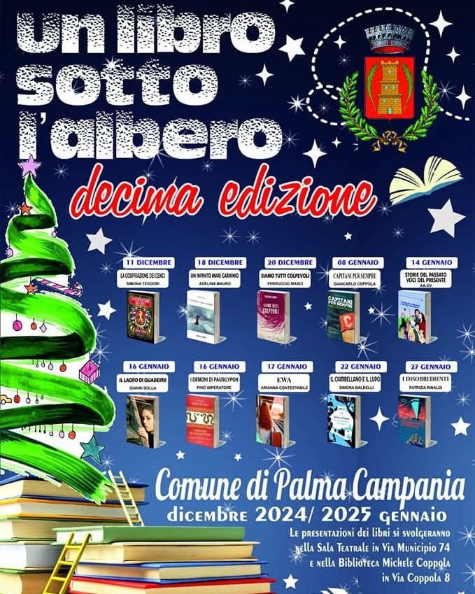 Un Libro sotto l'Albero: a Palma Campania un ricco cartellone di presentazioni