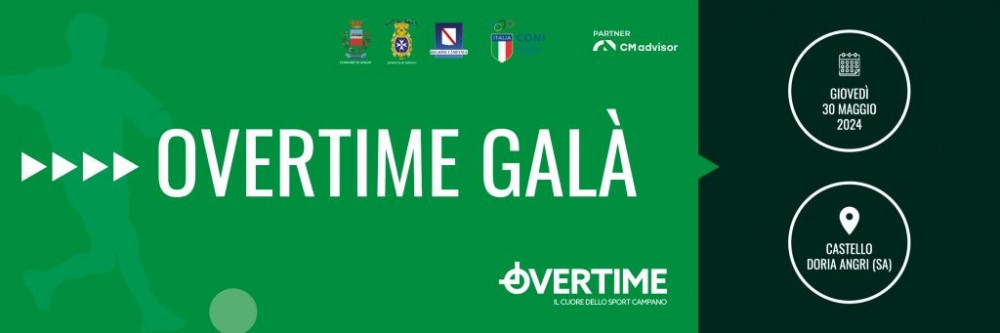 Galà Overtime - Sport Campano: premiati gli sportivi dell'anno dalla serie A ai Dilettanti