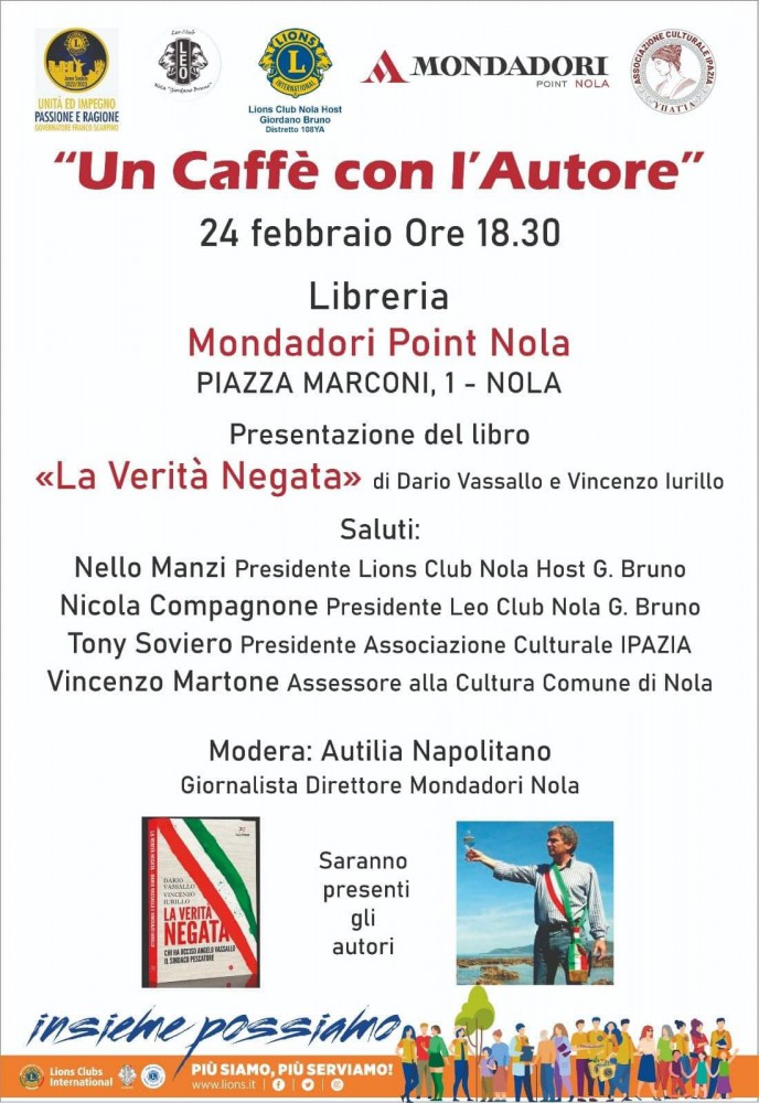 Appuntamenti con la lettura: La Verità Negata di Dario Vassallo e Poesie di Domenico Montanaro