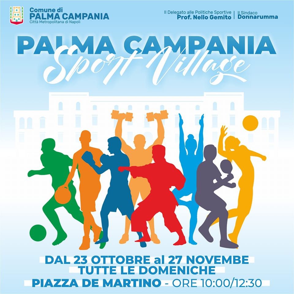 Palma Campania diventa un Villaggio dello Sport: giovani in piazza a giocare tutte le domeniche mattina