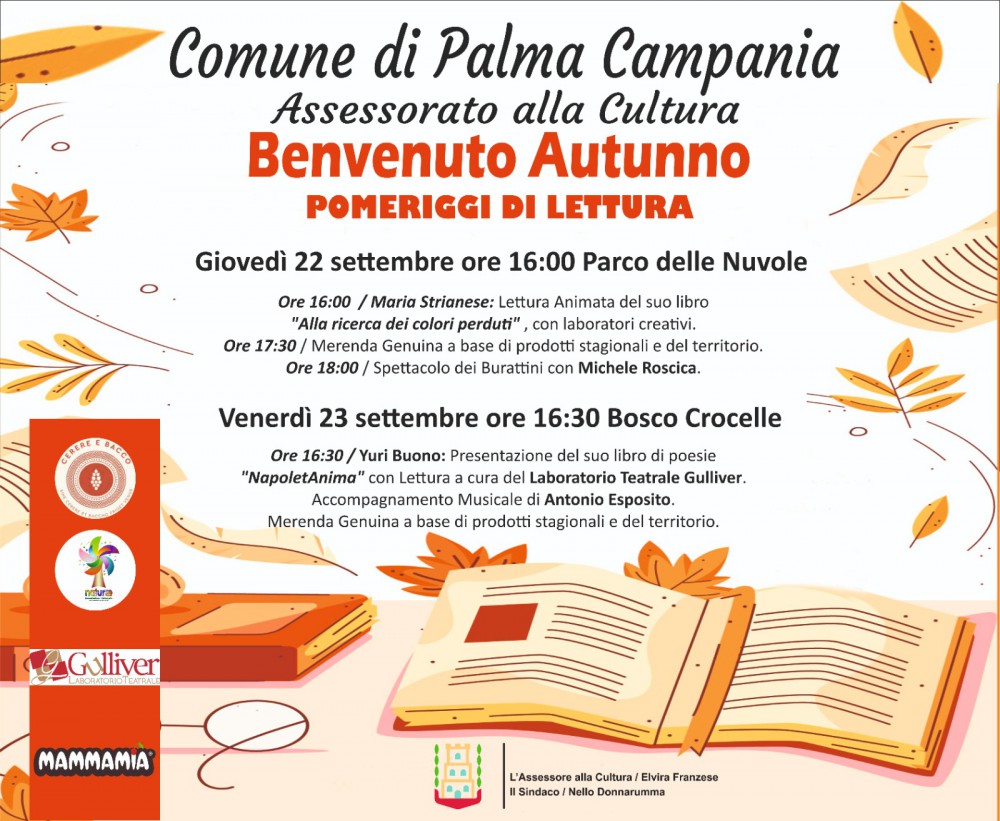 Benvenuto Autunno, la nuova rassegna culturale di Palma Campania